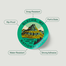 Load image into Gallery viewer, The Geoproject | National Parks 63 Sticker Pack - Jumbo Size 2 inch