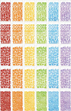 Load image into Gallery viewer, Paper House | Alphabooks Alphabet Stickers - Colorways Serifs