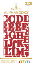 Load image into Gallery viewer, Paper House | Alphabooks Alphabet Stickers - Colorways Serifs