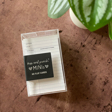 Load image into Gallery viewer, WHITE Library Card Minis™ - Flat Notecard Set of 60 