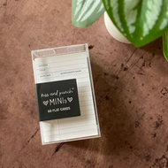 WHITE Library Card Minis™ - Flat Notecard Set of 60 