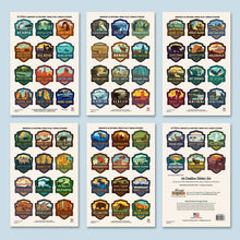 Load image into Gallery viewer, National Parks 66 Piece Vinyl Sticker Set - Mini EMBLEMS