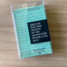 Load image into Gallery viewer, MINT Library Card Minis™ - Flat Notecard Set of 60  