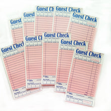 Load image into Gallery viewer, Light Pink Guest Checks - 10 Pack