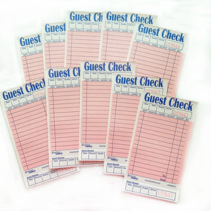 Light Pink Guest Checks - 10 Pack