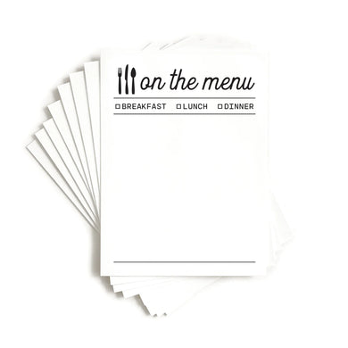 On the Menu 3x4 Cards