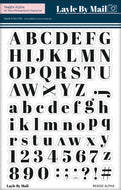 Reggie Alpha - 5x7 Stamp Set