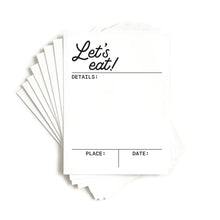 Load image into Gallery viewer, Elle&#39;s Studio | Let’s Eat 3x4 Cards