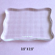 Layle By Mail | Scalloped Acrylic Stamping Block - 3.5
