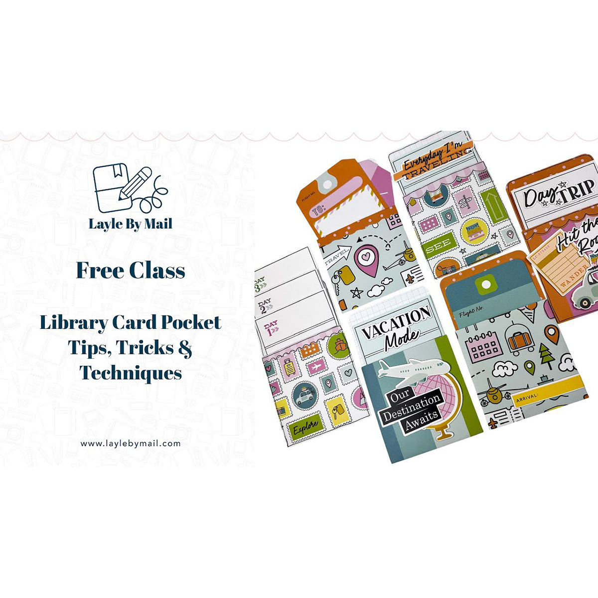 Library Card & Pocket Tips, Tricks & Techniques | FREE CLASS – Layle By ...
