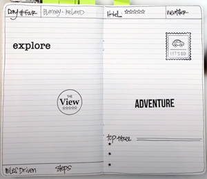 Document Your Travels 6x8 Stamp Set