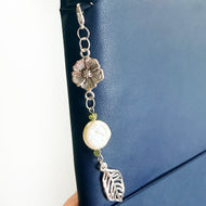 Pearl Leaf Charm Set