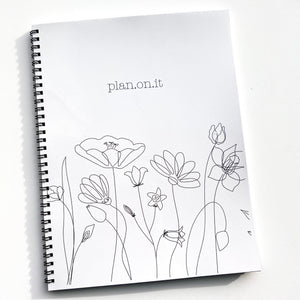 plan.on.it  Weekly Planner - Choose from one of 16 Cover Designs