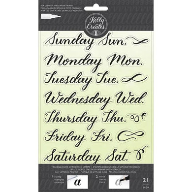 Kelly Creates | Days of the Week Acrylic Stamps