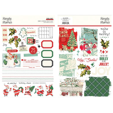 Simple Stories | Simple Vintage Holly Jolly - Rub-Ons