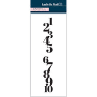 By The Numbers - 1  - 2x6 Stamp Set