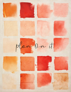 plan.on.it  Weekly Planner - Choose from one of 16 Cover Designs