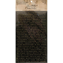 Load image into Gallery viewer, Tim Holtz Idea-Ology Quotations Wordstrip Stickers