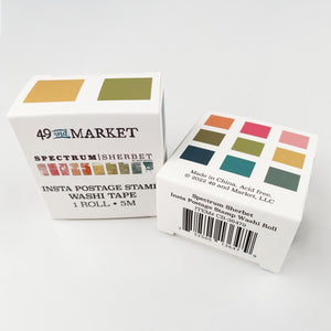 49 & Market Spectrum Sherbet Washi Tape - Postage Stamp