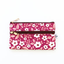 Load image into Gallery viewer, Plum Poppy Pencil Pouch