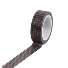 Load image into Gallery viewer, Black Grid Washi Tape