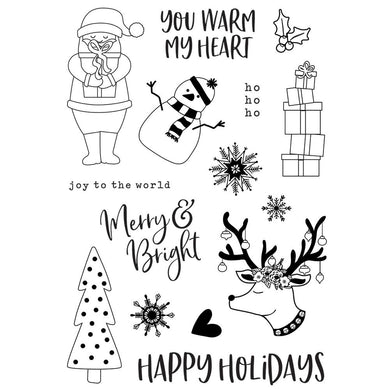 Holly Jolly Photopolymer Stamps