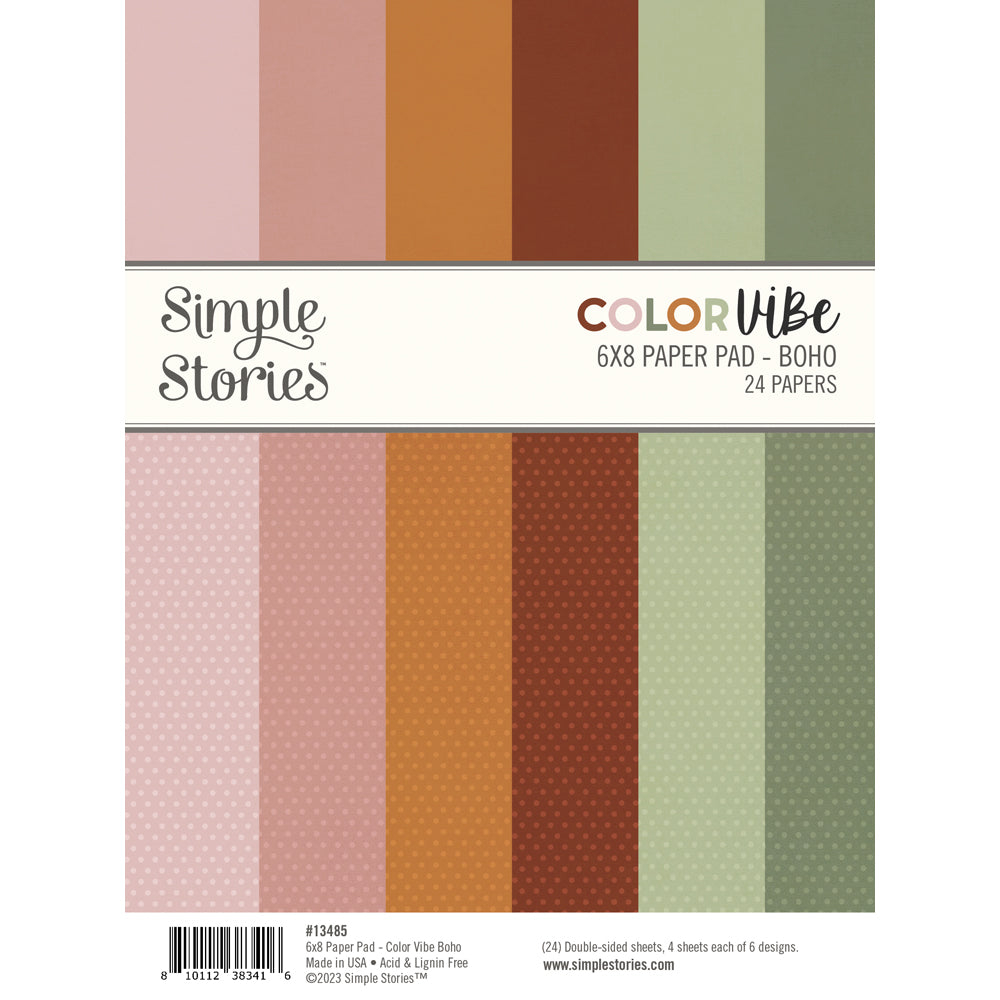 Color Vibe Boho 6x8 Paper Pad