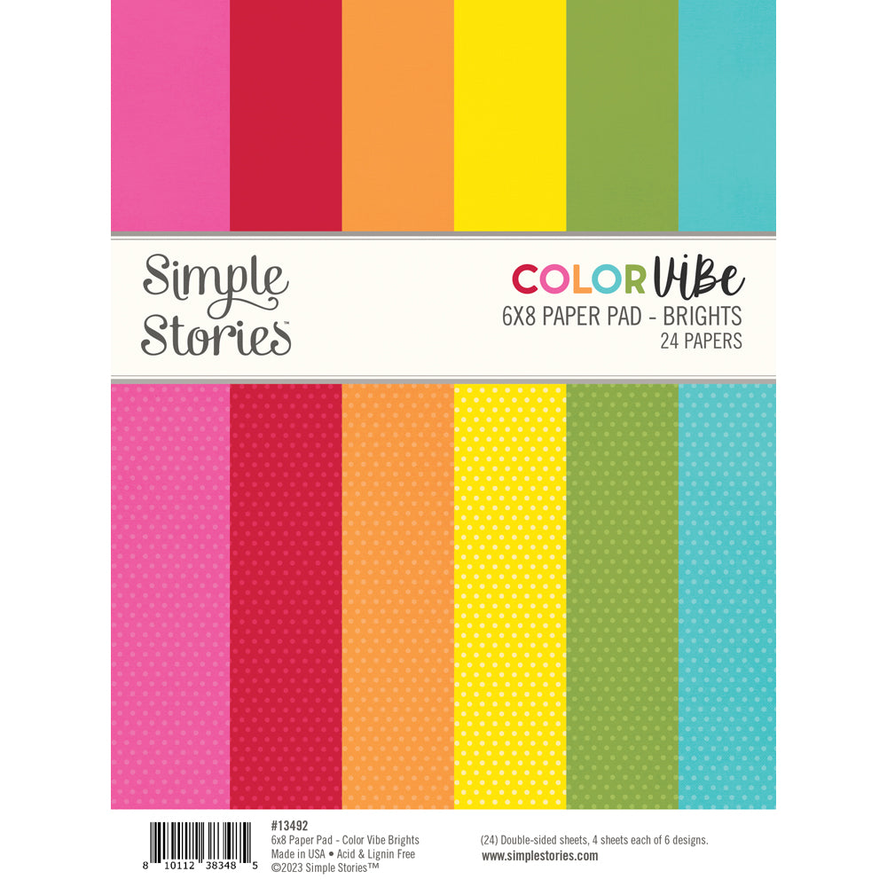 Color Vibe Brights 6x8 Paper Pad