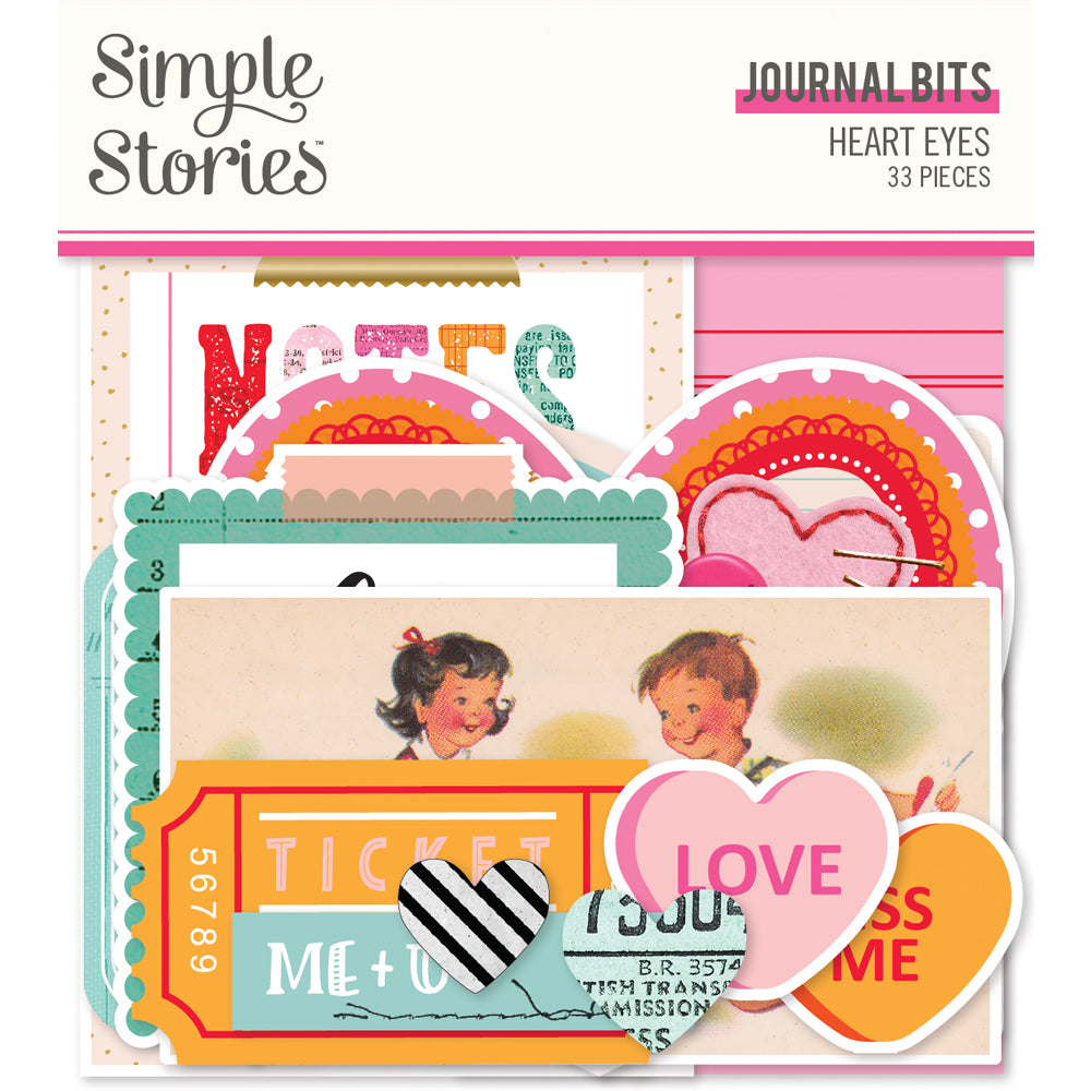 Heart Eyes JOURNAL BITS Die Cut Ephemera