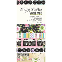 Load image into Gallery viewer, Simple Vintage Life in Bloom Washi Tape