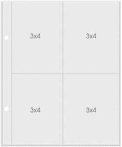 3x4/3x4 Vertical Pocket Page - Insert