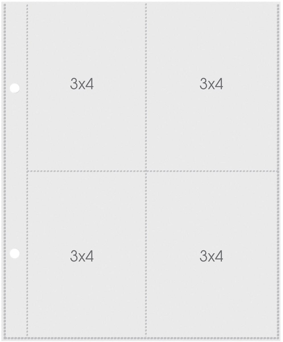 3x4/3x4 Vertical Pocket Page - Insert