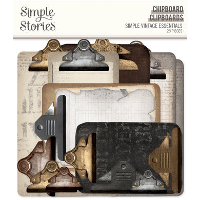 Simple Vintage Essentials Chipboard Clipboards