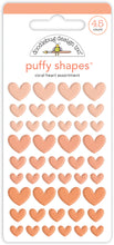 Load image into Gallery viewer, Coral Heart Puffy Shapes Stickers