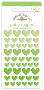 Limeade Heart Puffy Shapes Stickers