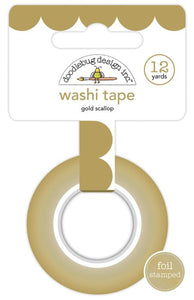Gold Foil Scallop Washi Tape