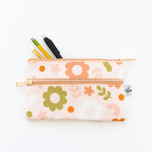 Load image into Gallery viewer, Funky Floral Nude Pencil Pouch