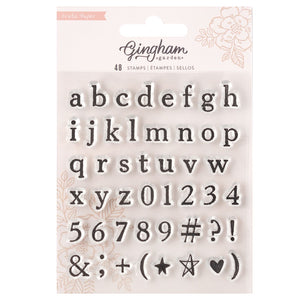 Gingham Garden Alphabet Acrylic Stamps