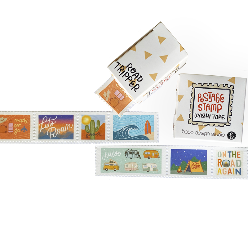 Road Tripper -  Postage Stamp Washi Tape