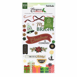 Evergreen and Holly Sticker Book