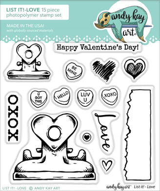 List It! - LOVE Stamp Set