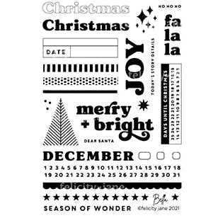 Christmas Joy 4x6 Stamp Set