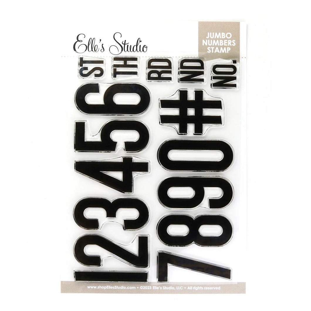 Elle's Studio | Jumbo Numbers 6x8 Stamp