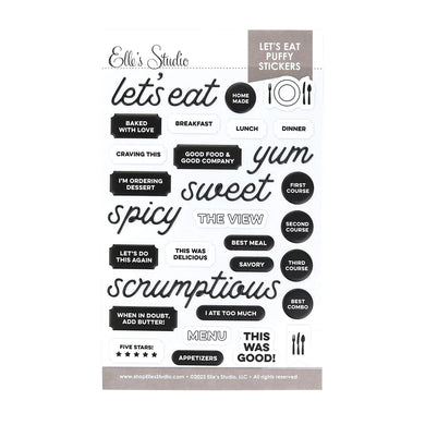 Elle's Studio | Let's Eat Puffy Stickers