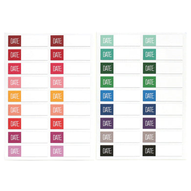 Date Label Cardstock Stickers