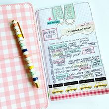 Load image into Gallery viewer, Pink Gingham Traveler&#39;s Notebook