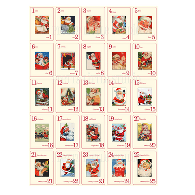Santa Claus 3x4 Flashcards
