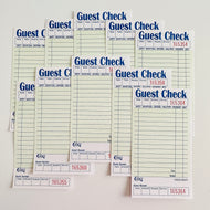Mint Green Guest Checks - 10 Pack