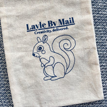 Load image into Gallery viewer, Scatter the Squirrel Cotton Drawstring Pouch
