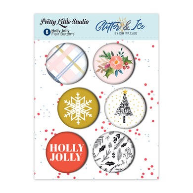 Holly Jolly Flair Buttons